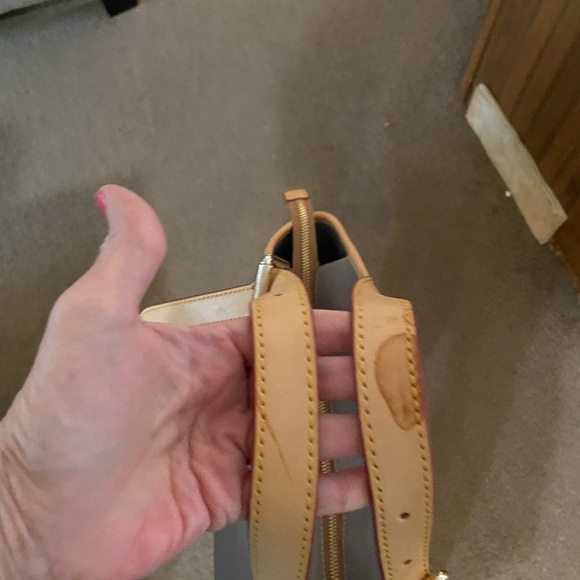 Dooney & Bourke Gray and Tan Leather Tote Bag - Picture 5 of 9